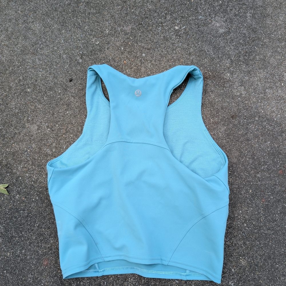 Blue Racerback Athletic Tank Top